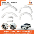 White Wheel Arch Flare Guard for Nissan Navara NP300 D23 ST-X (2015-2019)