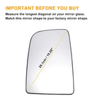 Left Upper White Mirror Glass for Mercedes Sprinter (2006–2011)