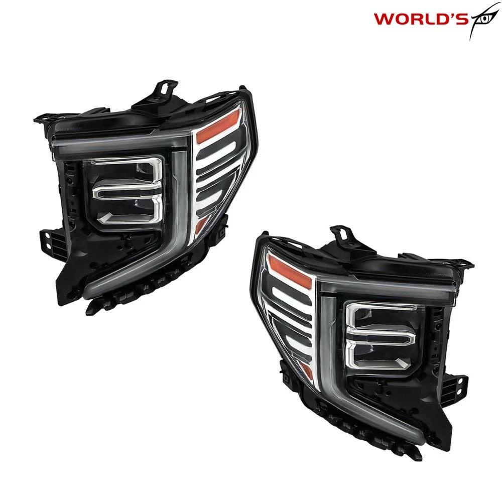 LED Headlights for GMC Sierra 1500 SLT/Denali (2022–2024) Left + Right