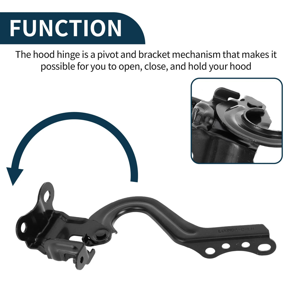 Hood Hinges for Toyota Prius C (2012–2018) 1 Pair No. 5341052350