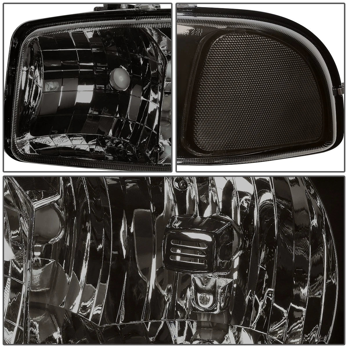 Smoked Corner Headlight Set for GMC Sierra/Yukon (1999–2007)