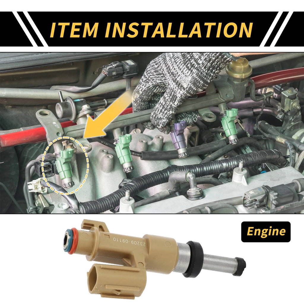 Fuel Injector for Toyota Tundra (2007–2008) No. 2320909110, 12 Holes