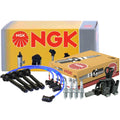 NGK DIS Ignition Coil Wires & 4 Spark Plugs Kit for Hyundai Kia