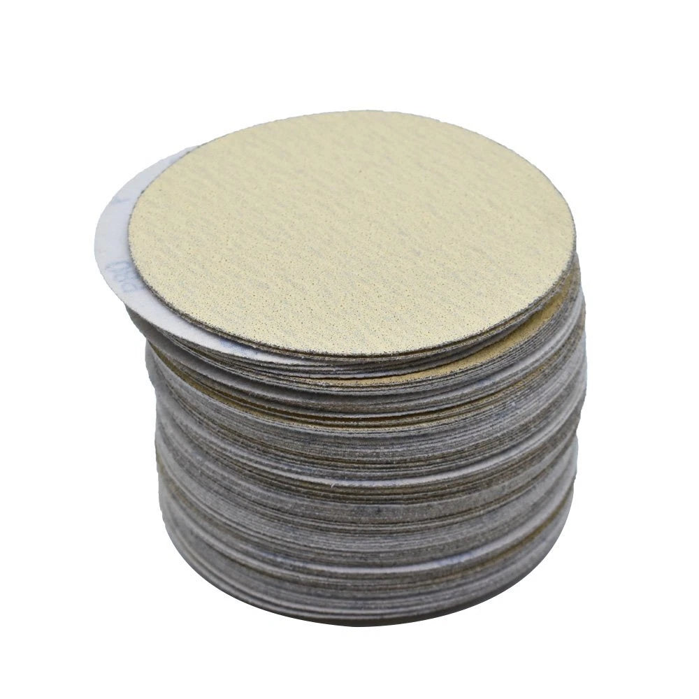 Set of 100 Hook and Loop Sanding Discs for Automotive Use (Grit 80-320)