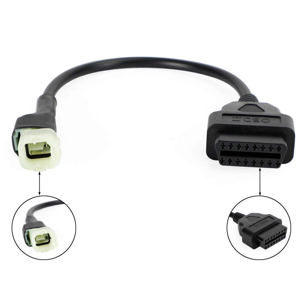 4 Pin to 16 Pin OBD2 Diagnostic Adapter Cable for Honda CBR 1000R CBR 600R (2004–2023)