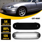 2X LED Side Marker Light Smoked Lens for Mazda MX-5 Miata (1990–2005)