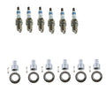 Set of 6 Platinum Spark Plugs & Coil Boot Kit for Acadia Camaro Canyon V6