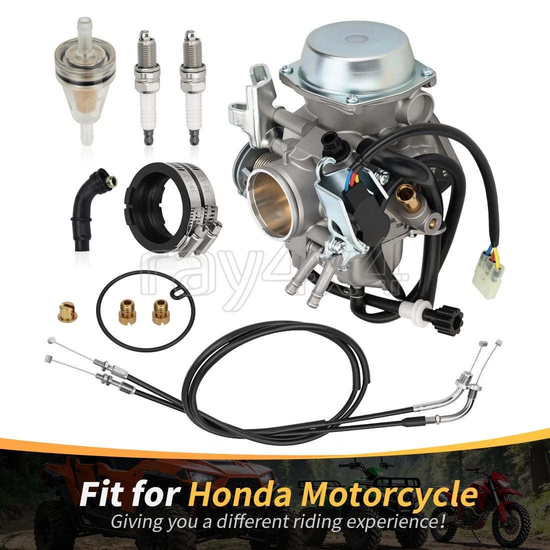 Carburetor + Throttle Cable + Intake Manifold for Honda VTX1300C (2004–2009)