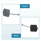 Rear Bumper Tow Hook Cover A2218850323 for Mercedes-Benz W221 (2007–2009) Matte Gray