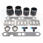 Set of 2 Outboard Exhaust Manifold Bellow Kit for Mercruiser (70981A3, 18-2762)