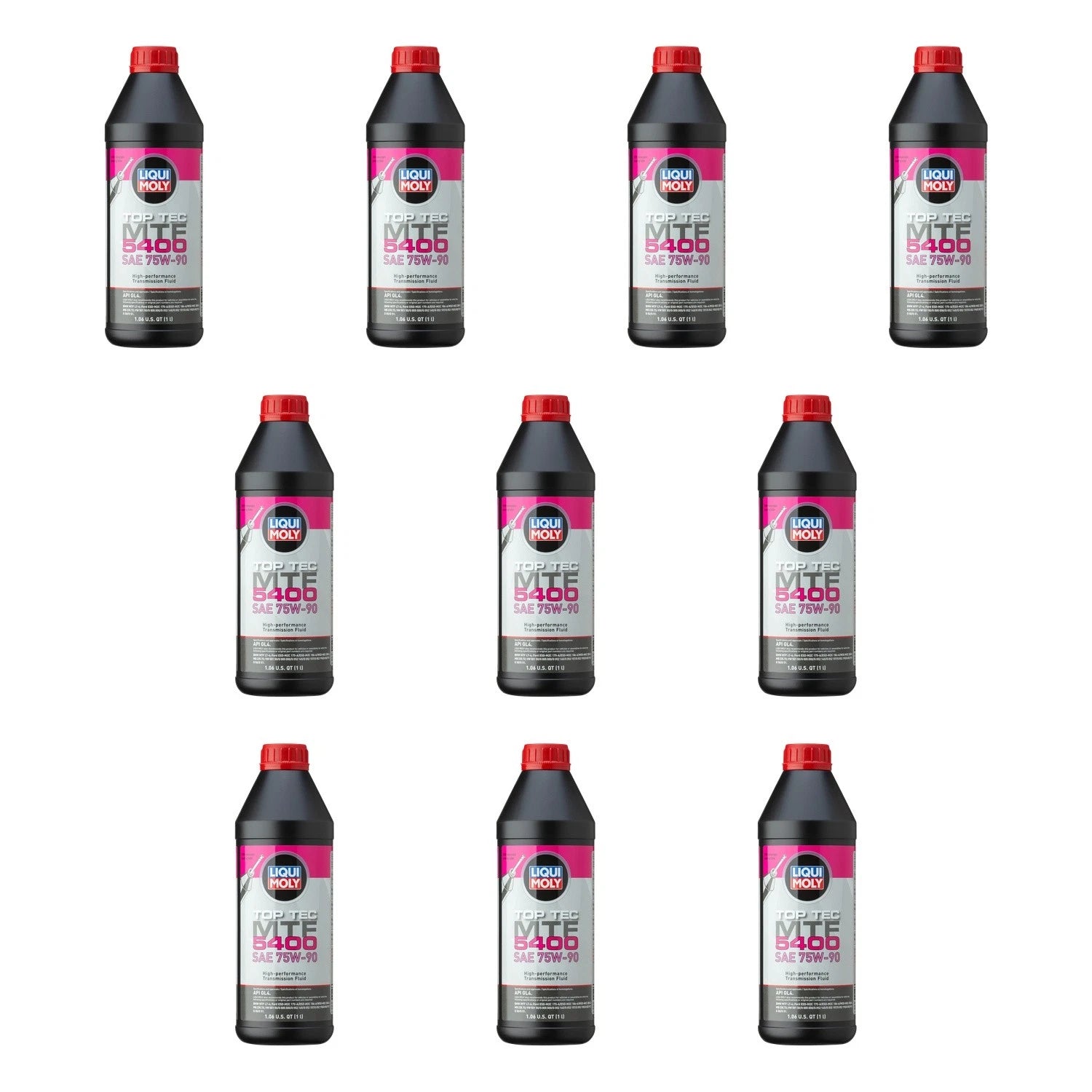 Set of 10 Liqui Moly Top Tec MTF 5400 75W-90 Gear Oil (10L)