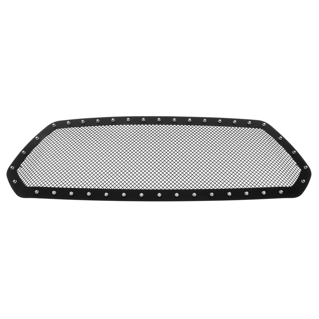 Stainless Steel Black Rivet Studs Mesh Grille for Toyota Tacoma (2016–2017)