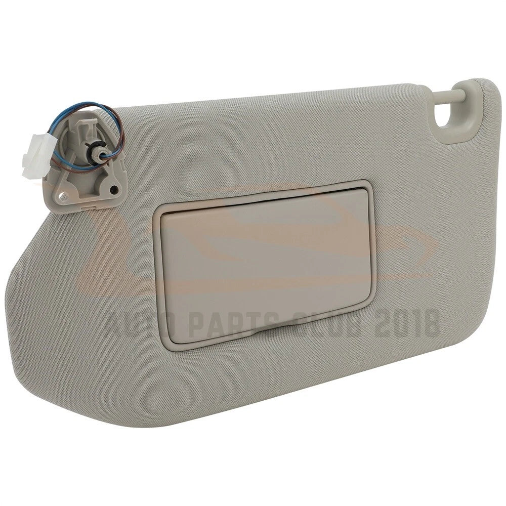 Left Gray Sun Visor with Lamp for Infiniti JX35 QX60 Pathfinder (2013–2017)