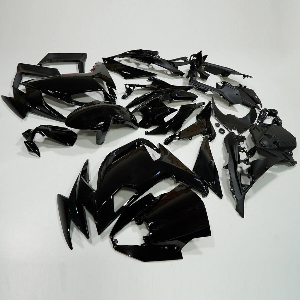 Gloss Black Fairing Kit for Kawasaki Ninja 650 (2020–2025) ABS Bodywork