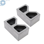 1 Pair Cast Iron V-Blocks for Precision Machining (0.0001 Accuracy)