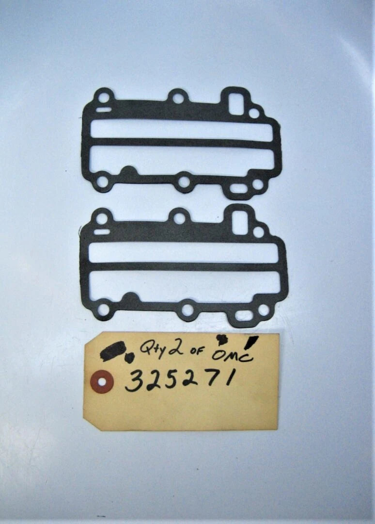 Set of 2 Crankcase Cover Gaskets for Evinrude Johnson Outboard (OMC 325271)