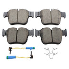 Set of 4 Akebono EURO Rear Ceramic Disc Brake Pads with Sensors for Mercedes-Benz W205 (2015–2023)