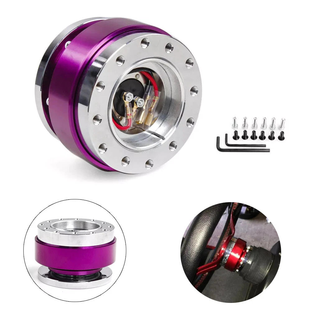 Steering Wheel Quick Release Hub Adapter for Universal Vehicles