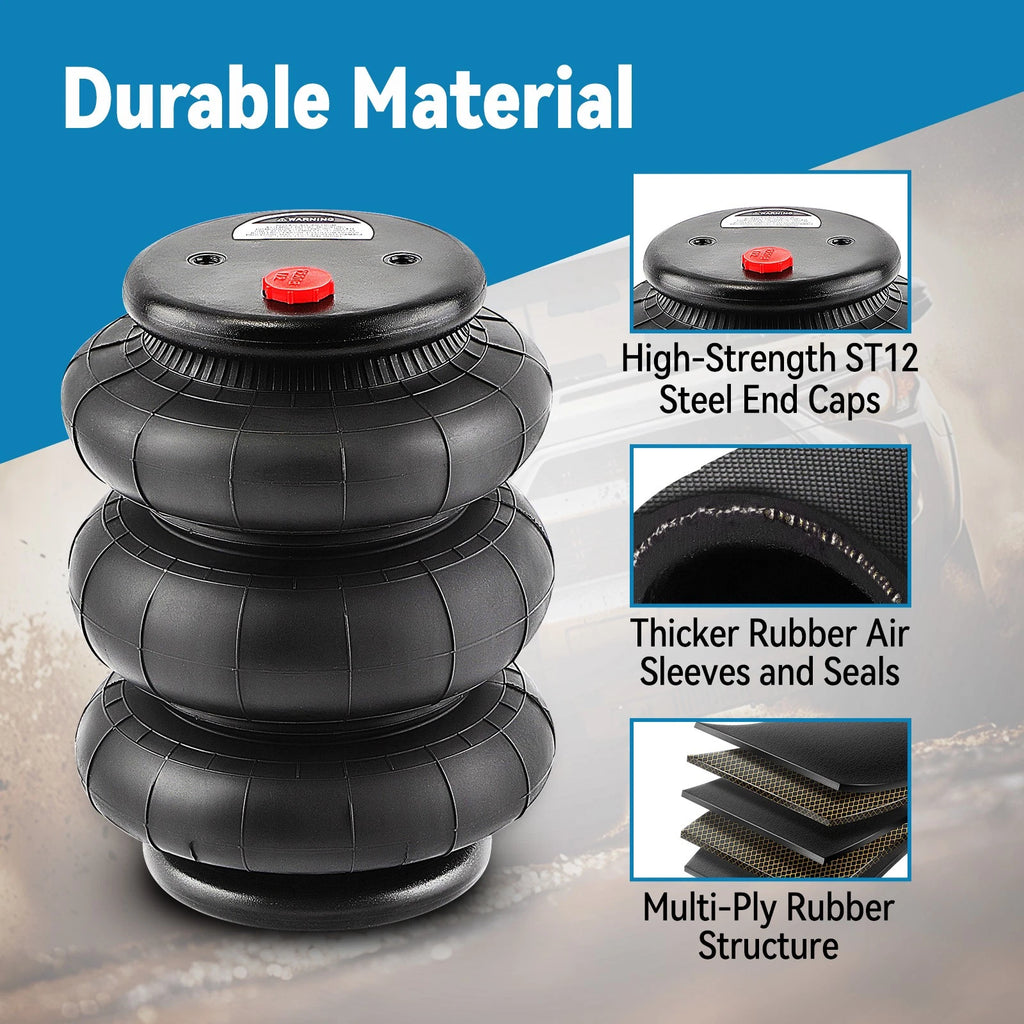 2X Air Ride Triple Bellow Bags for Make Model