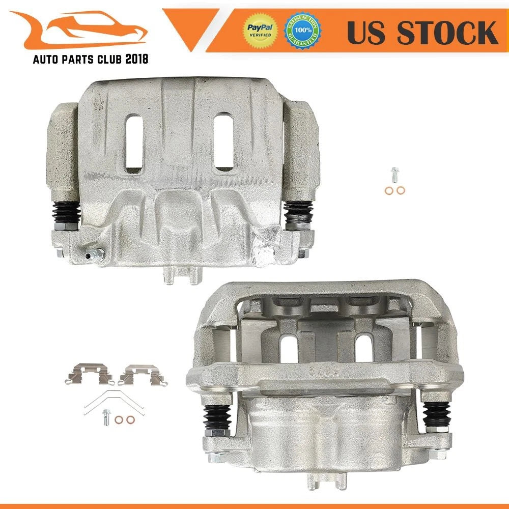 Set of 2 Front Brake Calipers for Honda Odyssey (2011–2017) w/ Bracket