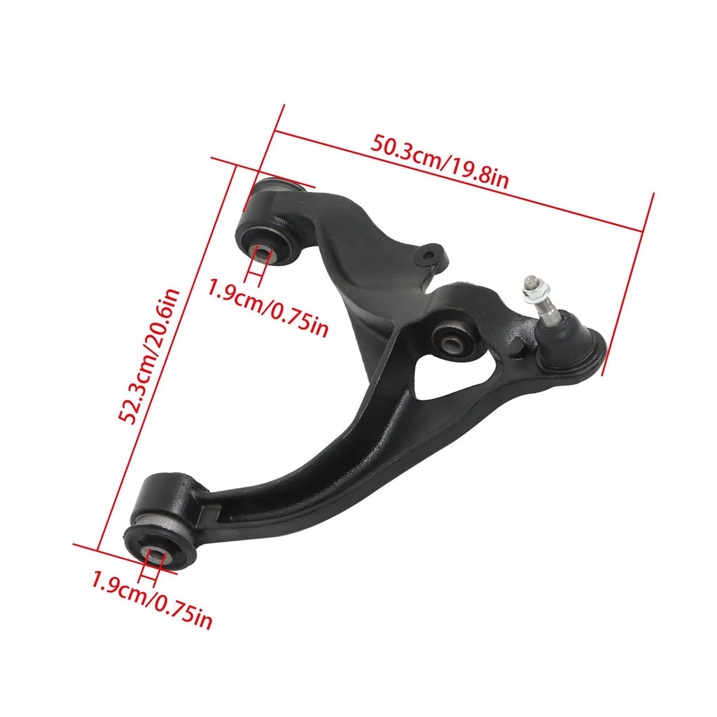 Set of 6 Front Lower Control Arms with Ball Joints for Dodge Ram 1500 (2006–2022)
