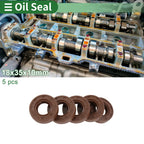 Set of 5 Oil Seals FKM Rubber 18x35x10mm for Various Models 