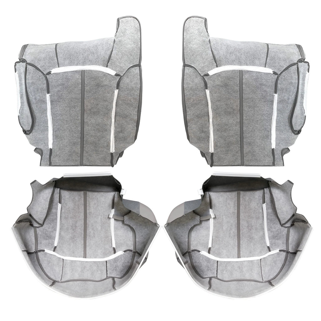 Leather Seat Covers for Chevy Silverado 1500 (1999–2002) Gray