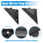 Matte Black Door Mirror Flag Covers  For Fiat 500 (2007-2023)