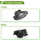 1 Pc Left Fog Light Grill for BMW 535i (2010–2017) No. 63177199619 Clear