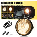 7" Motorcycle Headlight with Amber LED Turn Signal Indicators (Universal)