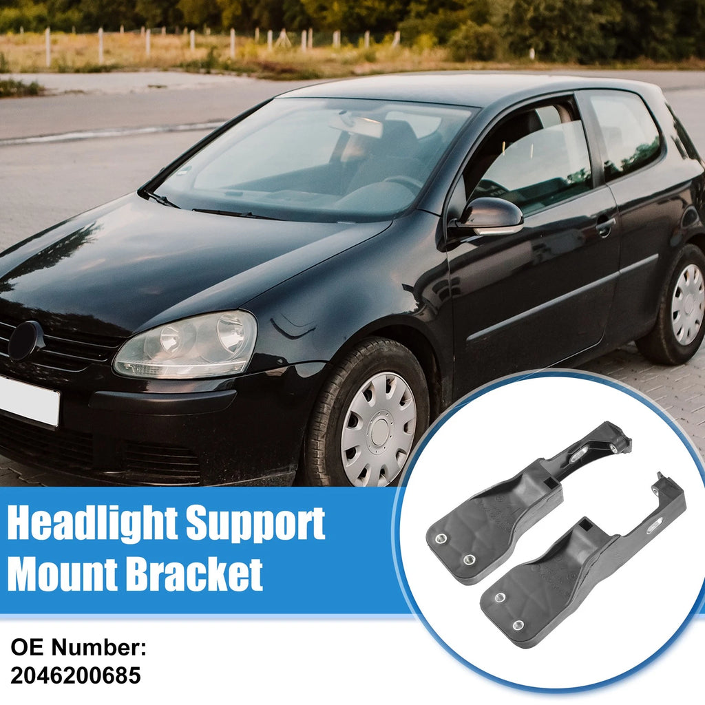 1 Pair Headlight Support Mount Bracket for Mercedes Benz W204 (2007–2014)