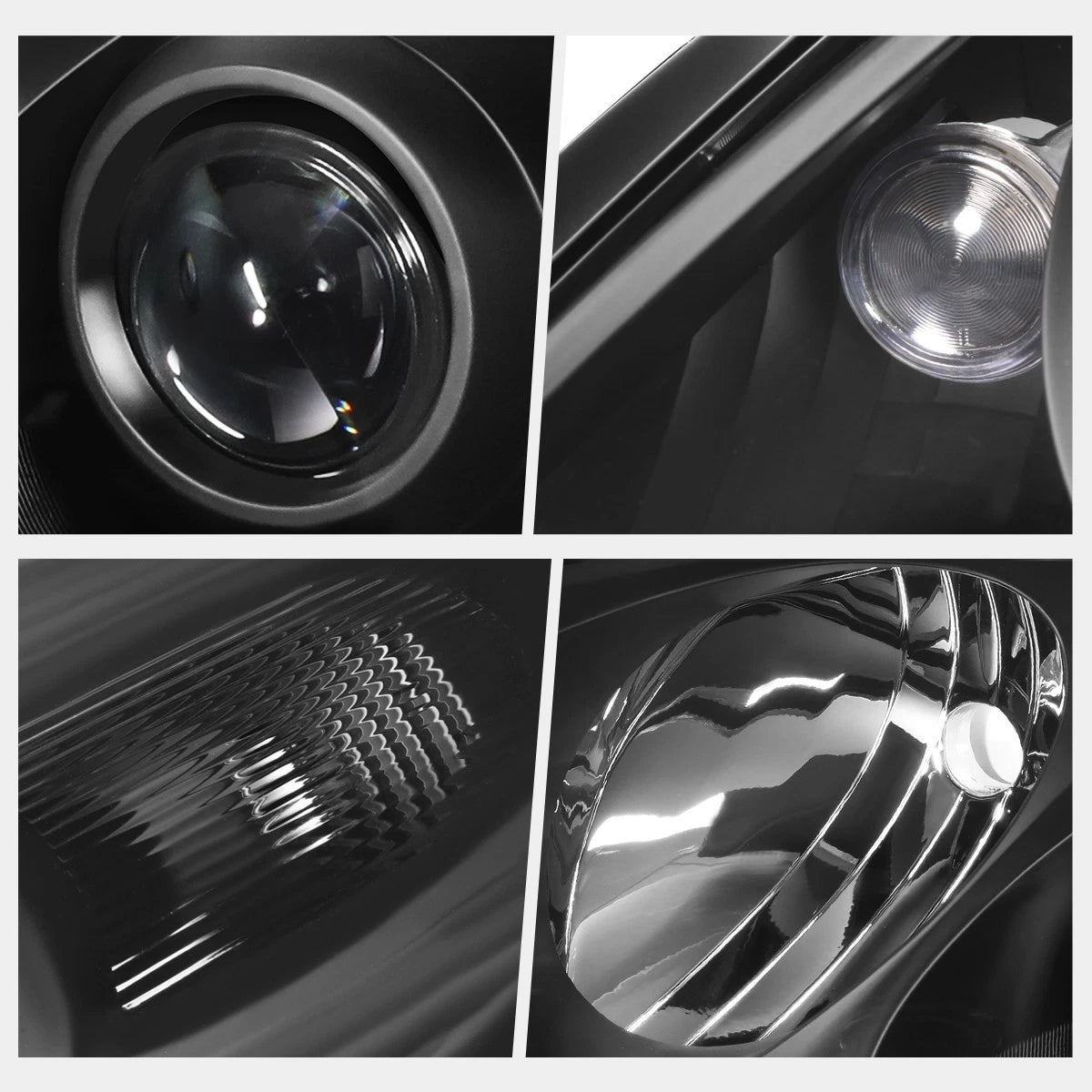 Projector Headlights for Lexus ES330 (2004–2006) - Black Housing, Clear Corner