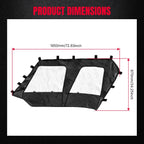 Soft Upper Doors Cab Enclosure for Kawasaki Teryx4 KRT750 KRT800 (2016–2025)