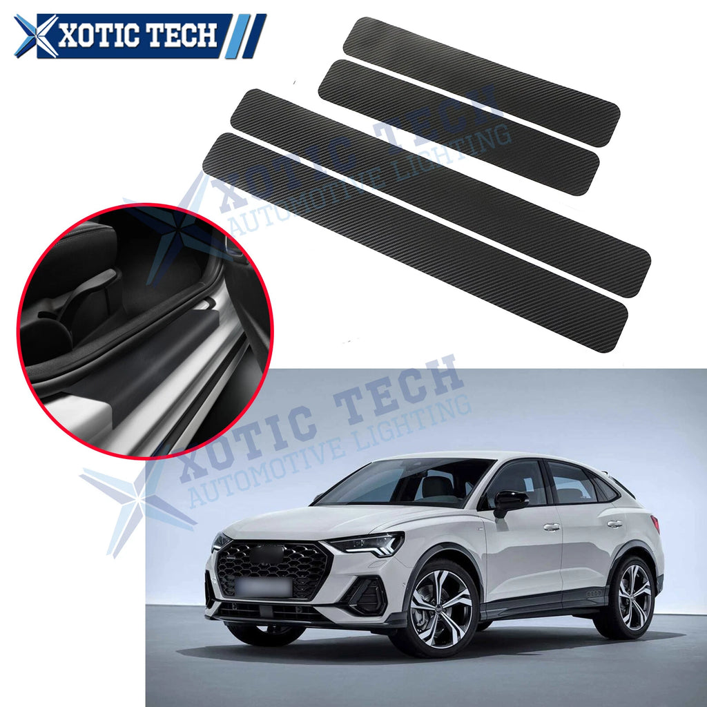 3D Carbon Fiber Door Sill Scuff Protector for Volvo (2014–2024)