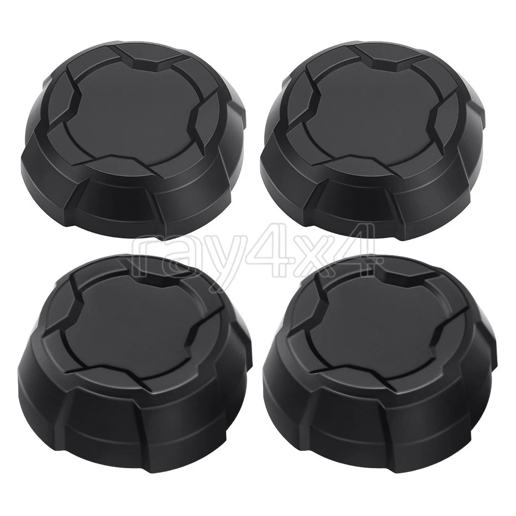 Set of 4 Matte Black Rim Caps for Polaris Ranger Crew SP 570 (2022–2025) 1524066-458