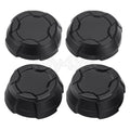 Set of 4 Matte Black Rim Caps for Polaris Ranger Crew SP 570 (2022–2025) 1524066-458