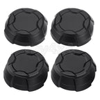 Set of 4 Matte Black Rim Caps for Polaris Ranger Crew SP 570 (2022–2025) 1524066-458