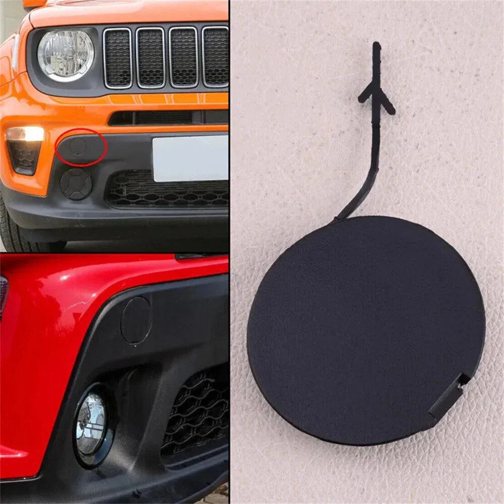 Front Bumper Tow Hook Eye Cap Cover for 2015-2020 Jeep Renegade (2015-2020)