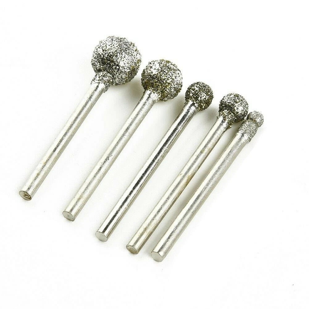 5-Piece Burr Drill Bit Set 3mm Shank for Automotive Applications