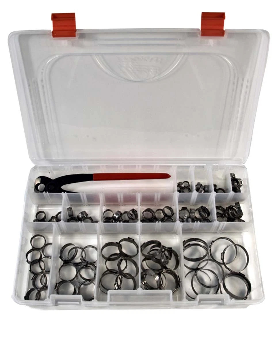 Oetiker Clamp Kit 3/8''-1 5/8'' 9.5mm-41.0mm for Various Applications (990-500)