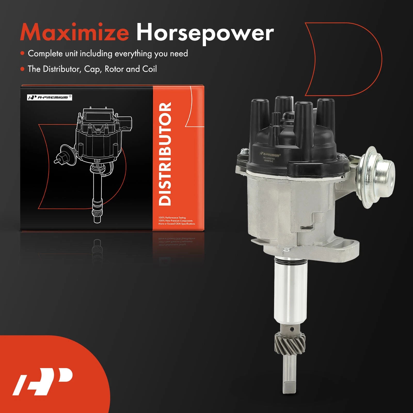 Ignition Distributor with Rotor for Nissan H20 H20-II K15 K25