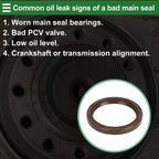 1 Pc Front Crankshaft Oil Seal for Nissan X-Trail (No. 13510-AD200)