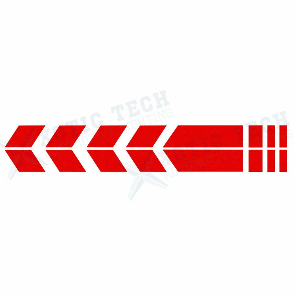 Racing Red Reflective Arrow Stripe Pattern Stickers for BMW Motorcycle (2010-2020)
