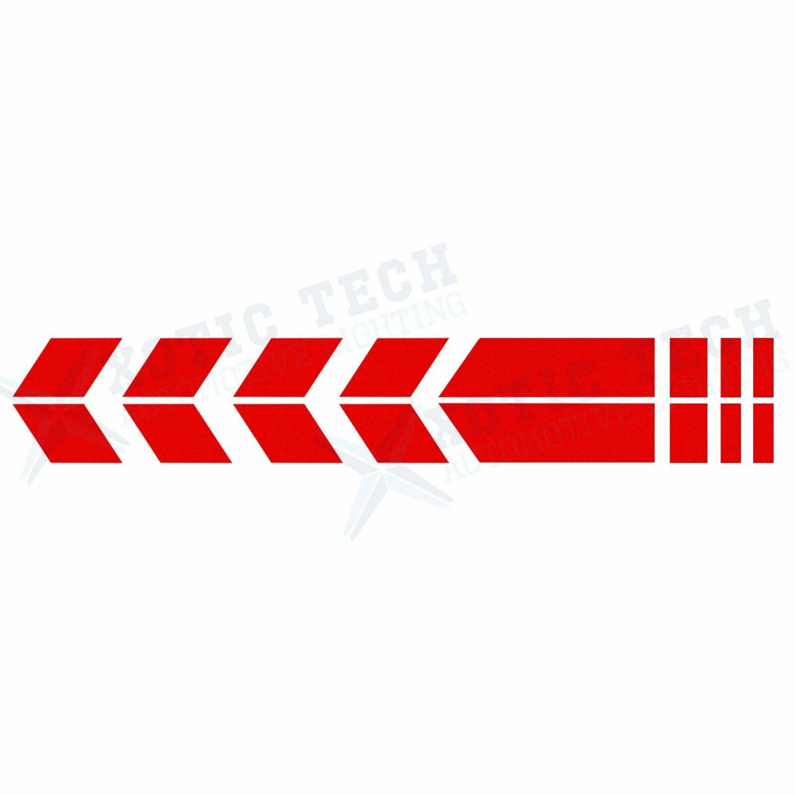 Racing Red Reflective Arrow Stripe Pattern Stickers for BMW Motorcycle (2010-2020)