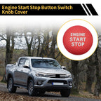 Engine Start Stop Button Switch Knob Cover for Toyota Tacoma (2016–2023) Red