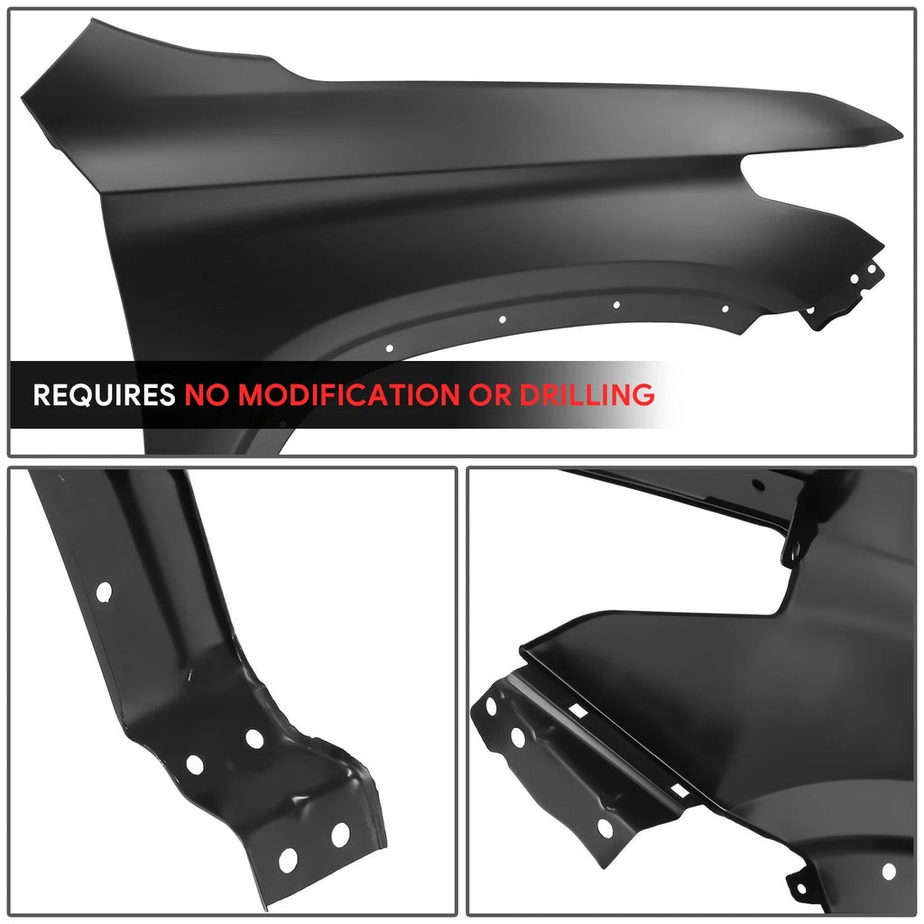Passenger Right Fender Panel for Chevy Traverse (2018–2024) Black Primered