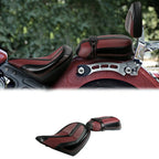 Driver & Passenger Seat for Indian Scout (2015–2023) Black Burgundy
