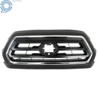 Front Upper Grille for Toyota Tacoma (2018–2022) Black & Chrome