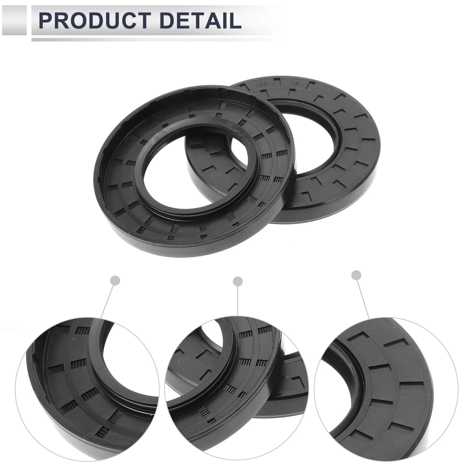 Set of 5 Oil Seal Rotary Shaft Seal for Various Models (55x100x12mm)