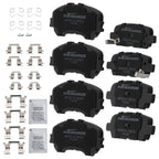 Front and Rear Ceramic Brake Pads for Nissan Qashqai and Rogue Sport (2017-2020)